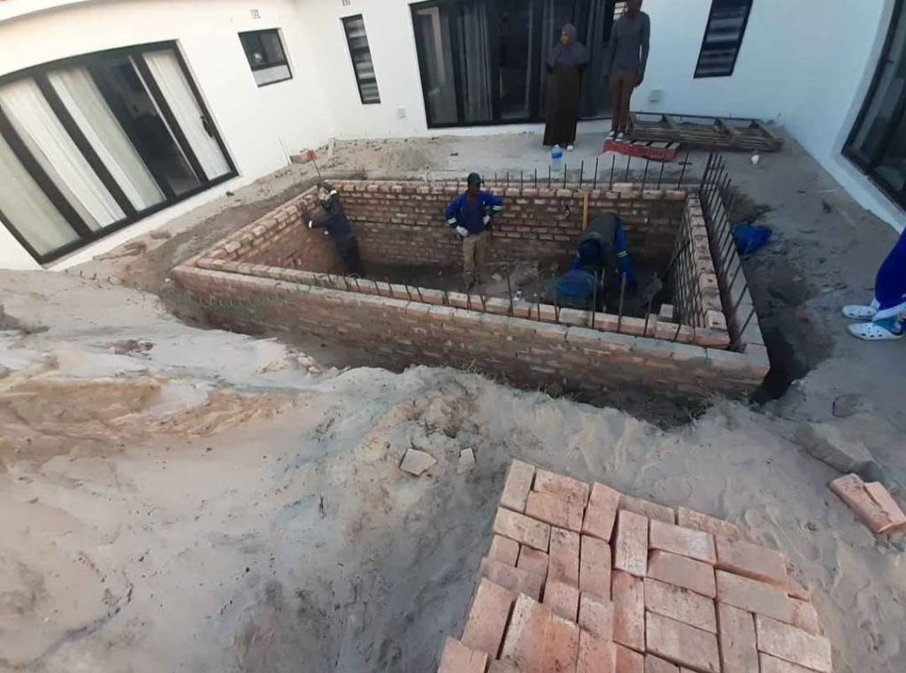 New pool under construction